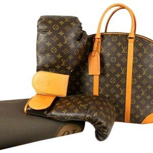 LOUIS VUITTON MP2429 Gon LV staples Edition Gloves Cashmere / Leather Black